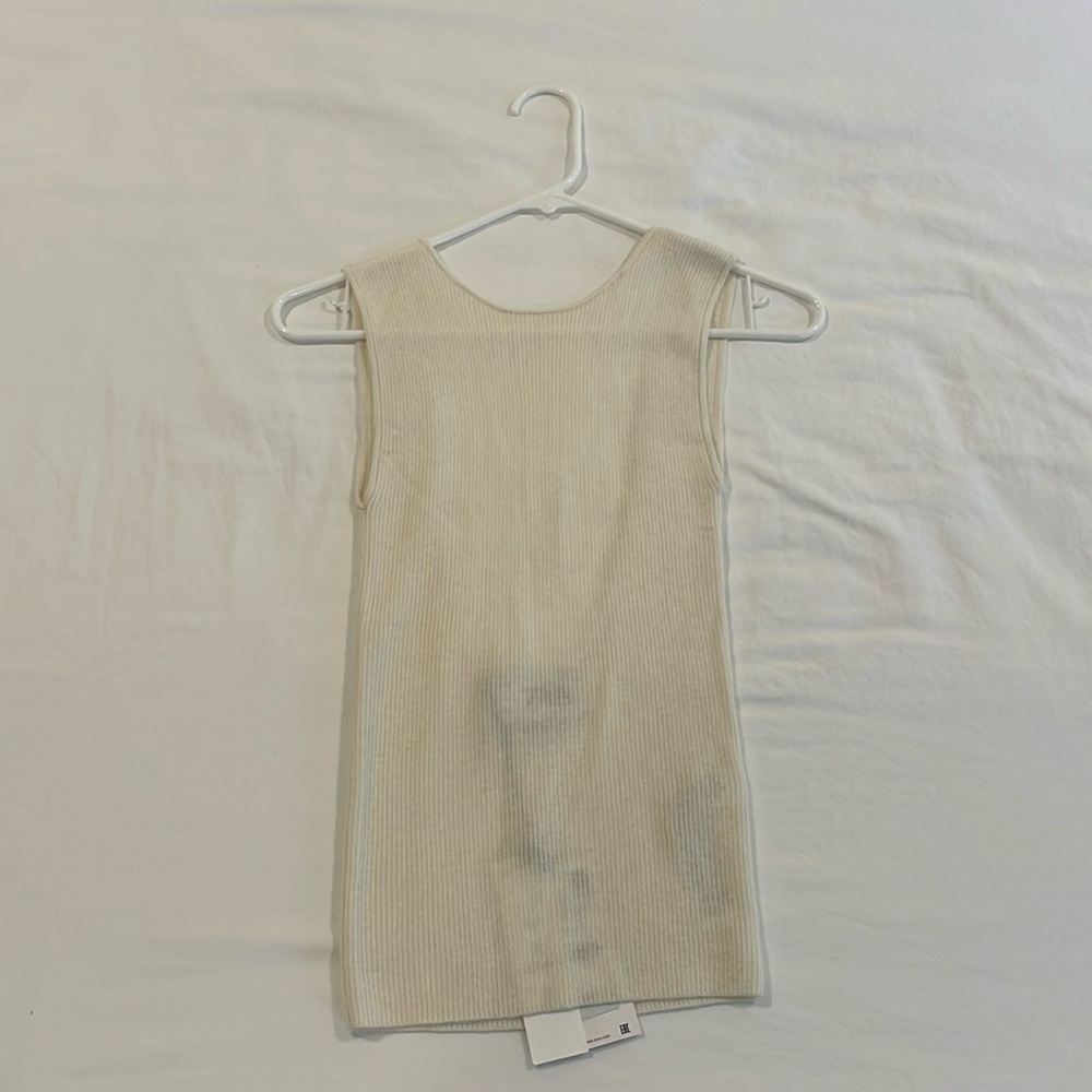 Zara Cream Backless Light Sweater Size S